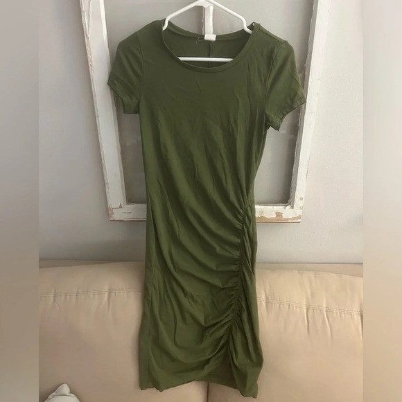 Melrose & Market ruched cotton t-shirt dress - Picture 1 of 12